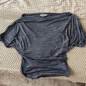 We The Free Gray Dolman Sleeve Blouse